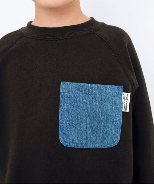 BREEZE（ブリーズ）の「あったかレイヤードトレーナー（スウェット・キッズ・ベージュ/レインボー/イエロー/チャコール/ブルー/グリーン/ピンク・100/110/130/140/90/120/80）」の16枚目の写真