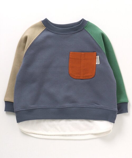 BREEZE（ブリーズ）の「あったかレイヤードトレーナー（スウェット・キッズ・ベージュ/レインボー/イエロー/チャコール/ブルー/グリーン/ピンク・100/110/130/140/90/120/80）」の20枚目の写真