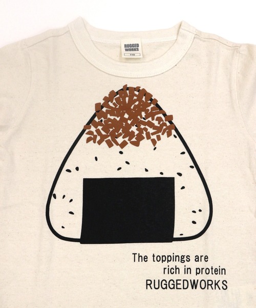 RUGGEDWORKS（ラゲッドワークス）の「《made in Japn》ごちそうロングTEE（Tシャツ/カットソー・キッズ・エンジ/ゴールド/レッド/ライトブラウン/マスタード/イエロー・90/100/110/120/130/140）」の12枚目の写真