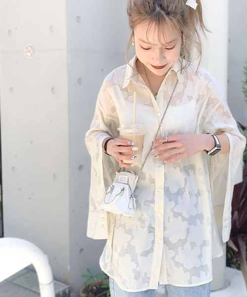 セール】【mily bilet】ワンランク上の夏スタイル。シアージャガード花