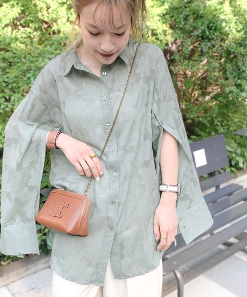 セール】【mily bilet】ワンランク上の夏スタイル。シアージャガード花