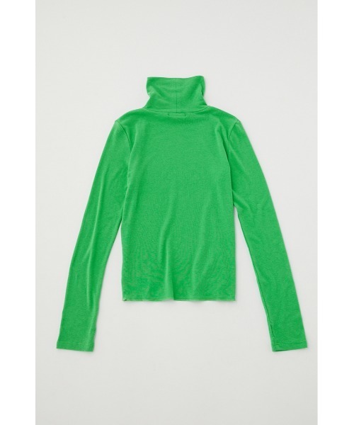 MOUSSY(マウジー)の「HI NECK SOFT LS Tシャツ(Tシャツ/カットソー・レディース・ライトグリーン/オフホワイト/オレンジ/ライトブルー・FREE)」の16枚目の写真