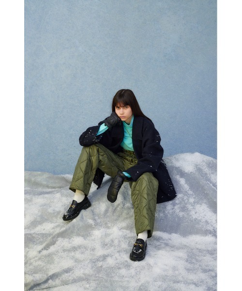 MOUSSY(マウジー)の「HI NECK SOFT LS Tシャツ(Tシャツ/カットソー・レディース・ライトグリーン/オフホワイト/オレンジ/ライトブルー・FREE)」の22枚目の写真