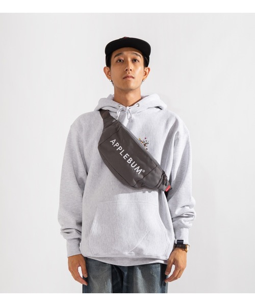APPLEBUM（アップルバム）の「Logo Waist Bag（ボディバッグ/ウエストポーチ・メンズ・グレー・FREE）」の6枚目の写真