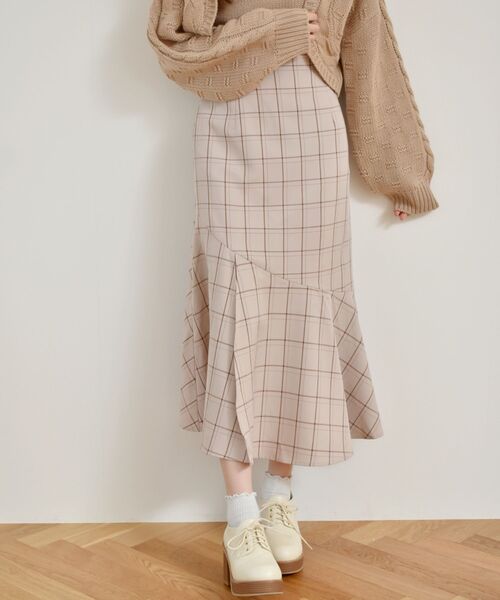 ems excite（エムズエキサイト）の「スリットマーメイドSK（スカート・レディース・ピンク/ブラック/ブラウン系その他2・FREE）」の3枚目の写真