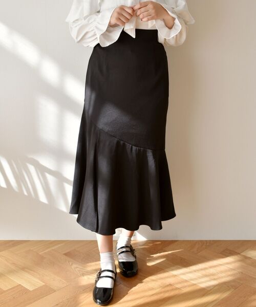 ems excite（エムズエキサイト）の「スリットマーメイドSK（スカート・レディース・ピンク/ブラック/ブラウン系その他2・FREE）」の2枚目の写真