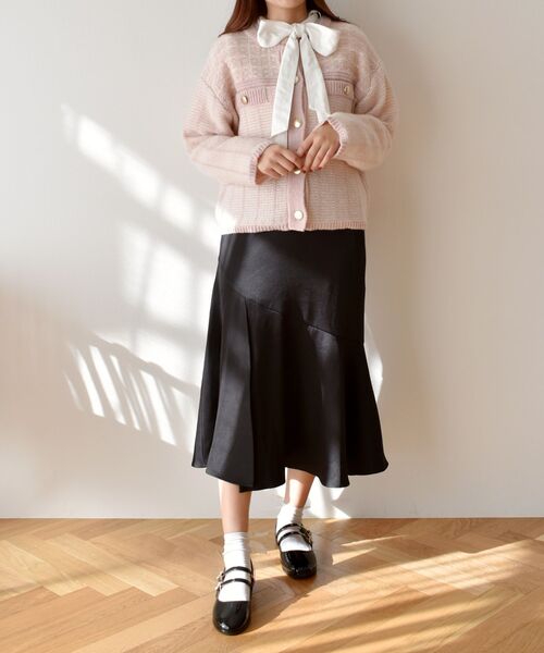 ems excite（エムズエキサイト）の「スリットマーメイドSK（スカート・レディース・ピンク/ブラック/ブラウン系その他2・FREE）」の18枚目の写真