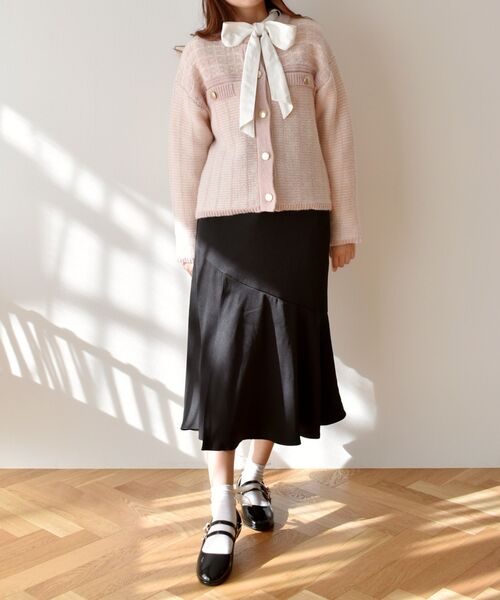 ems excite（エムズエキサイト）の「スリットマーメイドSK（スカート・レディース・ピンク/ブラック/ブラウン系その他2・FREE）」の11枚目の写真