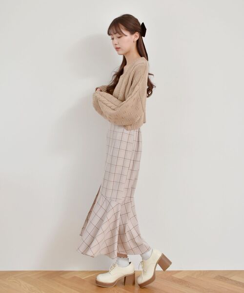 ems excite（エムズエキサイト）の「スリットマーメイドSK（スカート・レディース・ピンク/ブラック/ブラウン系その他2・FREE）」の17枚目の写真