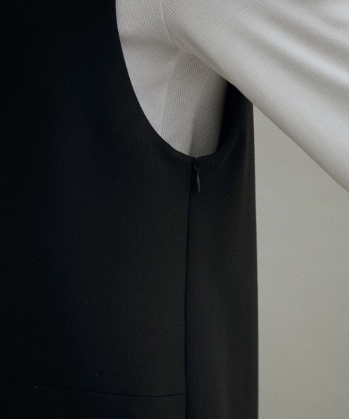ADAM ET ROPE' 2WAYキーネックジャンパースカート チャコール ADAM ET ROPÉ FEMME(アダム エ ロペ ファム) / 〈追加〉【WEB