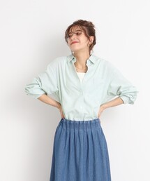 SHOO・LA・RUE | 【UVカット/抗菌防臭/吸水速乾】ゆる さら ふわり フレンチリネンブレンド前あきシャツ(シャツ/ブラウス)