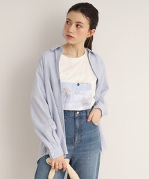 SHOO・LA・RUE | フレンチリネンブレンド前あきシャツ(シャツ/ブラウス)