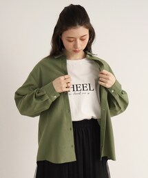 SHOO・LA・RUE | 【UVカット/抗菌防臭/吸水速乾】ゆる さら ふわり フレンチリネンブレンド前あきシャツ(シャツ/ブラウス)