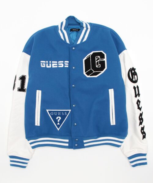 old guess ゲス　ジャケット　スタジャン Guess（ゲス）の「GUESS/ゲス/別注ワッペンロゴスタジャン