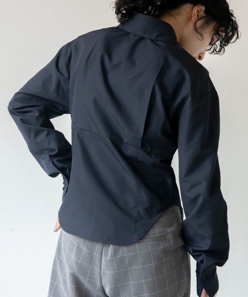 VACANCY(ヴァカンシー)の「コルセットブロードシャツ(シャツ/ブラウス・レディース・ホワイト/ライトグリーン/ブラック・FREE)」の16枚目の写真