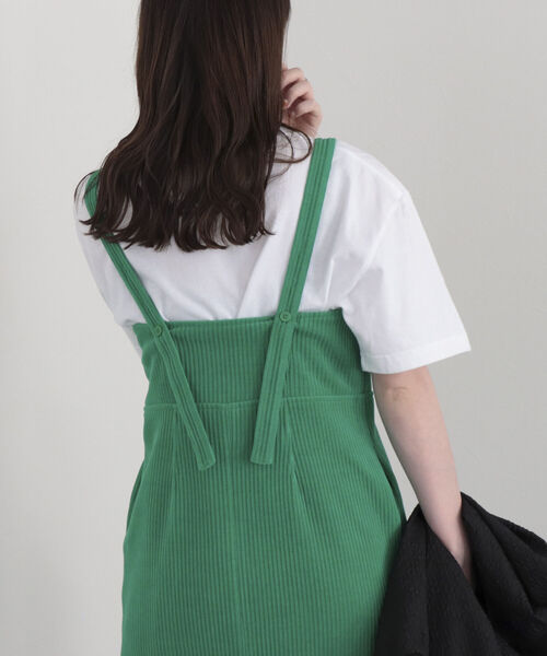 fredy emue（フレディエミュ）の「ワイドリブキャミワンピース（ワンピース・レディース・ブラック/アイボリー/グリーン・38）」の21枚目の写真