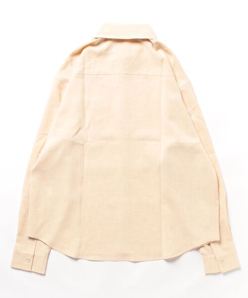 coca(coca)(コカ)の「メンズリネンタッチシャツ(シャツ/ブラウス・メンズ・ネイビー/ベージュ・L/M/XL)」の14枚目の写真