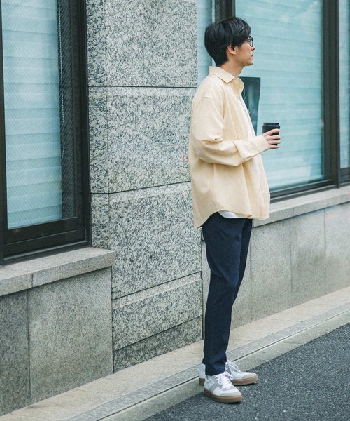 coca(coca)(コカ)の「メンズリネンタッチシャツ(シャツ/ブラウス・メンズ・ネイビー/ベージュ・L/M/XL)」の4枚目の写真