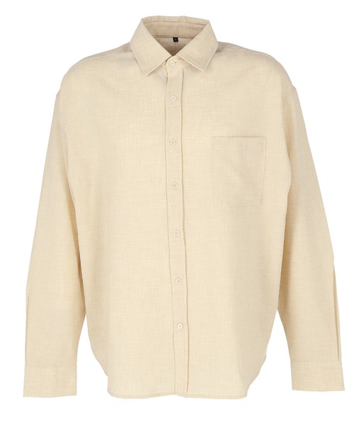 coca(coca)(コカ)の「メンズリネンタッチシャツ(シャツ/ブラウス・メンズ・ネイビー/ベージュ・L/M/XL)」の13枚目の写真