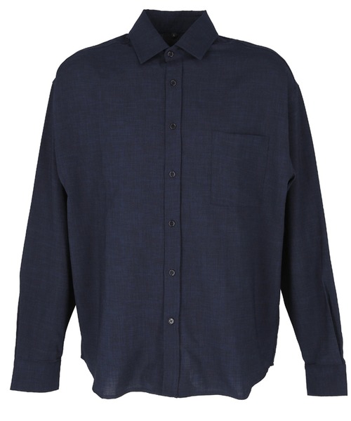 coca(coca)(コカ)の「メンズリネンタッチシャツ(シャツ/ブラウス・メンズ・ネイビー/ベージュ・L/M/XL)」の12枚目の写真