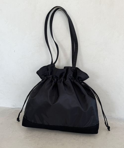 セール】巾着型 ショルダーバッグ【大容量】（ショルダーバッグ