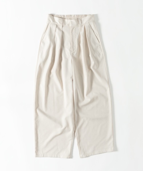 MUHET（ミュエータ）の「2タックワイドパンツ（スラックス・レディース・アイボリー/スモークグレー/ネイビー/ブラウン・MEDIUM/SMALL/X-LARGE）」の18枚目の写真