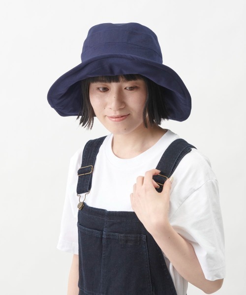 milsa(ミルサ)の「milsa C/L Compact Capeline(ハット・レディース・ブラック/ネイビー/ライトベージュ・M/57.5cm)」の3枚目の写真