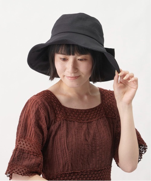 milsa(ミルサ)の「milsa C/L Compact Capeline(ハット・レディース・ブラック/ネイビー/ライトベージュ・M/57.5cm)」の1枚目の写真