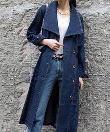pumpkin port | ストレッチデニム ワンピースコート(トレンチコート)