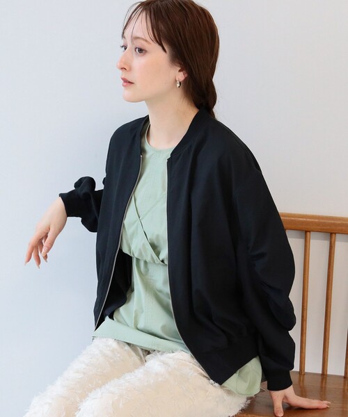 Ray BEAMS（レイビームス）の「Ray BEAMS / シアー MA-1（MA-1・レディース・ブラック/ホワイト系その他6・ONE SIZE）」の12枚目の写真