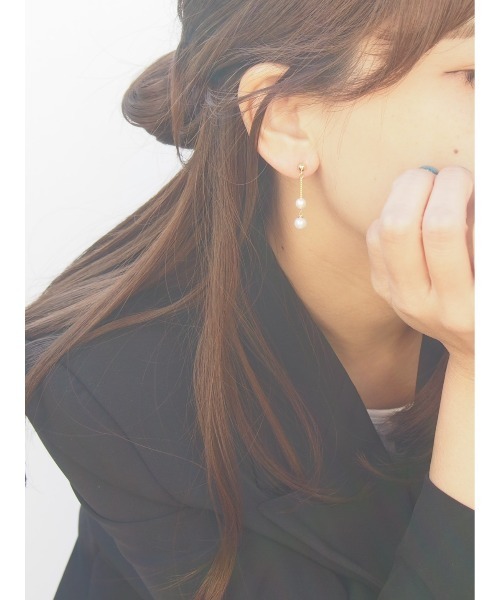 SALON(サロン)の「【ニッケルフリー】プチパールピアス 日本製(ピアス(両耳用)・レディース・ゴールド系その他3/ゴールド系その他2・FREE)」の1枚目の写真