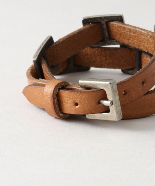 Puntovita（プントヴィータ）の「【PUNTOVITA/プントヴィータ】コンチョブレス（ブレスレット・レディース・チョコ・FREE）」の3枚目の写真