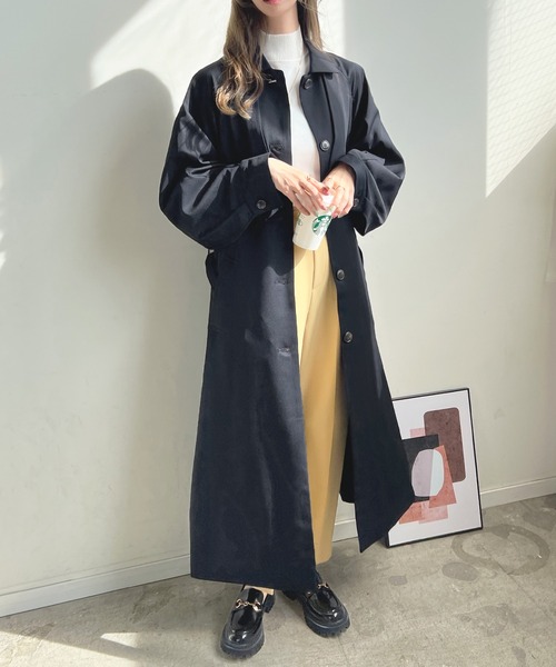 Futier land(フューティアランド)の「ケープトレンチコート(トレンチコート・レディース・ベージュ/ネイビー/アイボリー・MEDIUM)」の16枚目の写真