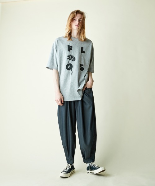 rehacer（レアセル）の「rehacer : Tuck Logo Wide CS / タックロゴ ワイド カットソー（Tシャツ/カットソー・メンズ・ホワイト/ブラック/グレー/ネイビー/グリーン・SMALL/MEDIUM/LARGE/X-LARGE）」の12枚目の写真