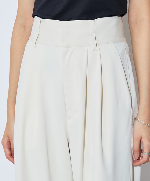 Lui's（ルイス）の「サイドベンツワイドパンツ(セットアップ対応)（その他パンツ・レディース・ブラック/オリーブ/オフホワイト・FREE）」の21枚目の写真