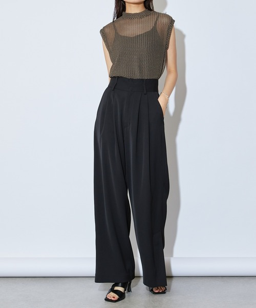 Lui's（ルイス）の「サイドベンツワイドパンツ(セットアップ対応)（その他パンツ・レディース・ブラック/オリーブ/オフホワイト・FREE）」の19枚目の写真