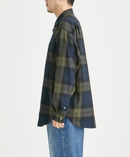 WELLDER(ウェルダー)の「【WELLDER/ウェルダー】Wide Silhouette Shirts/ワイドシルエットシャツ(シャツ/ブラウス・メンズ・グリーン/チェック・3/4)」の7枚目の写真