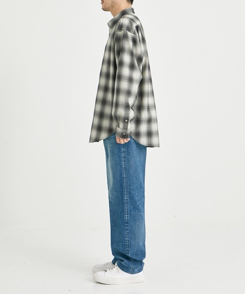 WELLDER(ウェルダー)の「【WELLDER/ウェルダー】Wide Silhouette Shirts/ワイドシルエットシャツ(シャツ/ブラウス・メンズ・グリーン/チェック・3/4)」の13枚目の写真