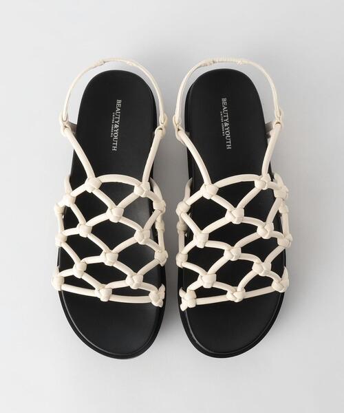 BEAUTY&YOUTH UNITED ARROWS(ビューティーアンドユースユナイテッドアローズ)の「ネット バックストラップ サンダル(サンダル・レディース・ダークグリーン/オフホワイト・37/36/38)」の11枚目の写真