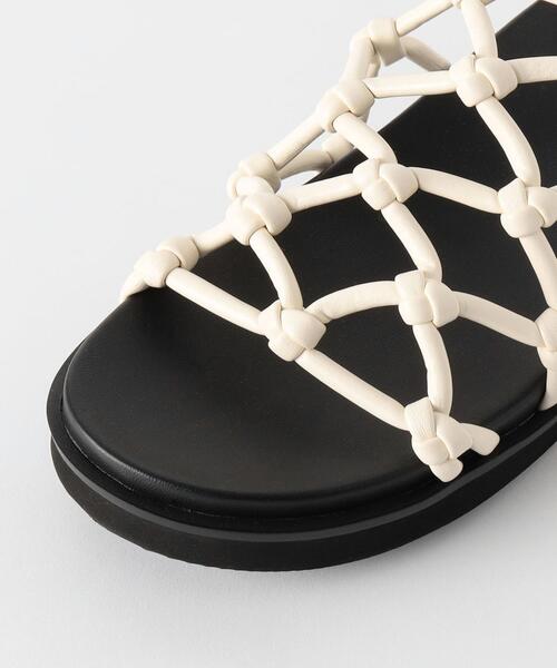 BEAUTY&YOUTH UNITED ARROWS(ビューティーアンドユースユナイテッドアローズ)の「ネット バックストラップ サンダル(サンダル・レディース・ダークグリーン/オフホワイト・37/36/38)」の4枚目の写真