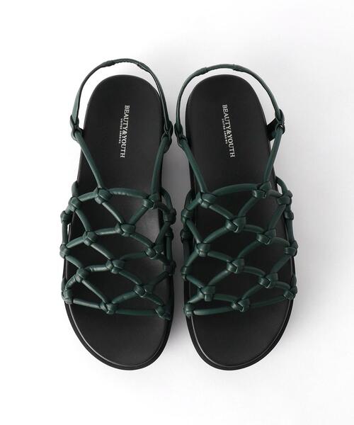BEAUTY&YOUTH UNITED ARROWS(ビューティーアンドユースユナイテッドアローズ)の「ネット バックストラップ サンダル(サンダル・レディース・ダークグリーン/オフホワイト・37/36/38)」の17枚目の写真