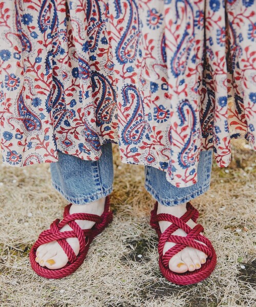 Freada（フリーダ）の「BOHONOMAD/ボホノマド BODRUM/ボドラム ロープサンダル（サンダル・レディース・ブラック/ベージュ/パープル/オリーブ/ワインレッド/モカ/ワイン・36/37/38）」の7枚目の写真