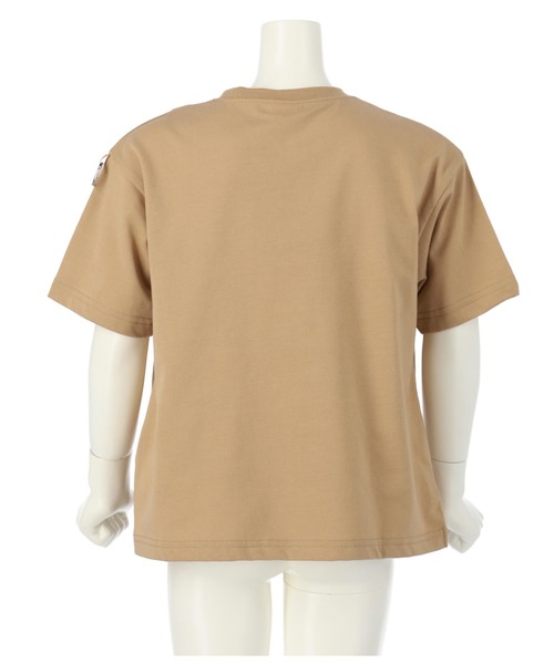ANAP kids（アナップキッズ）の「前スリットビッグトップスTシャツ（Tシャツ/カットソー・キッズ・ホワイト/ベージュ/ブラック・130cm/120cm/110cm）」の6枚目の写真