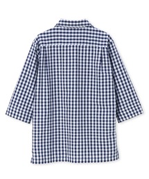 美品ランバンLANVANギンガムチェック長袖シャツ LANVIN en Bleu（ランバンオンブルー）の「ギンガムチェック 7分