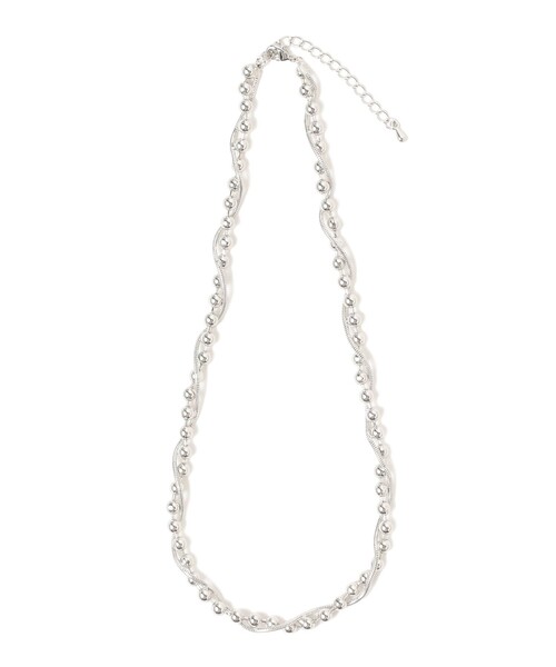 B:MING by BEAMS(ビーミングバイビームス)の「B:MING by BEAMS / クロス ボールチェーン ネックレス(ネックレス・レディース・ゴールド/シルバー・ONE SIZE)」の2枚目の写真