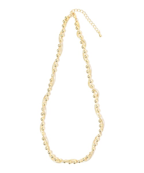 B:MING by BEAMS(ビーミングバイビームス)の「B:MING by BEAMS / クロス ボールチェーン ネックレス(ネックレス・レディース・ゴールド/シルバー・ONE SIZE)」の1枚目の写真