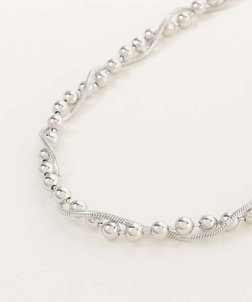 B:MING by BEAMS(ビーミングバイビームス)の「B:MING by BEAMS / クロス ボールチェーン ネックレス(ネックレス・レディース・ゴールド/シルバー・ONE SIZE)」の3枚目の写真