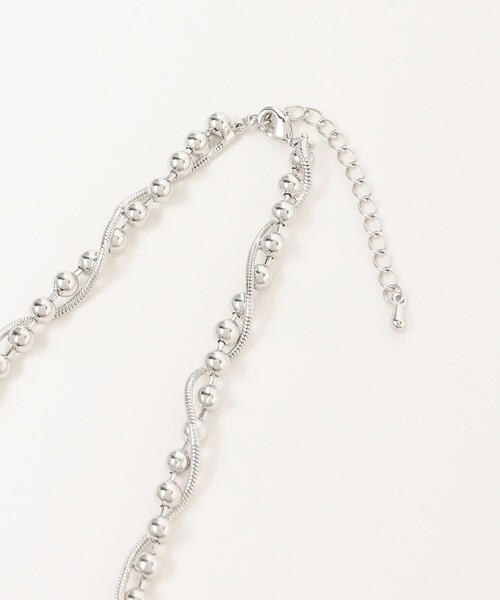 B:MING by BEAMS(ビーミングバイビームス)の「B:MING by BEAMS / クロス ボールチェーン ネックレス(ネックレス・レディース・ゴールド/シルバー・ONE SIZE)」の4枚目の写真