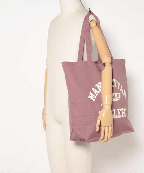 OLD BETTY'S(オールドベティーズ)の「オールドベティーズ【OLD BETTY’S】Canvas Tote Bag(トートバッグ・レディース・ピンク系1/ピンク系2・L)」の4枚目の写真