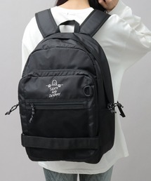 THRASHER × Mark Gonzales 大容量 撥水加工 ポリエステル ボードストラップ GONZ ラウンド バックパック